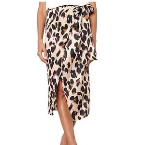 2/$15 🙌🏼 Leopard Print Pencil Midi Skirt Khaki